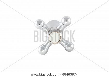 Silver Water faucet.
