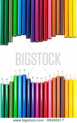 Wave sign was presented by pencil color