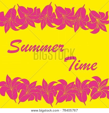 Vector abstract summer time background