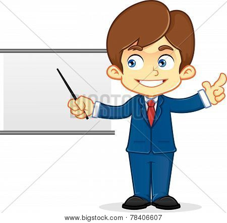 Businessman presenting