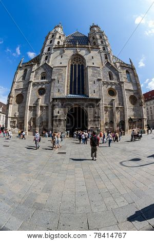 austria, vienna, st. stephen's cathedral. one of the landmarks of the city.