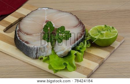 Raw Blue Shark Steak