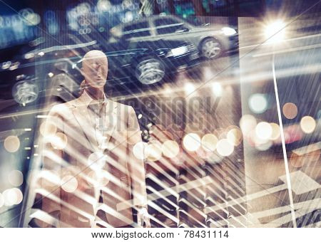 Abstract multi exposure urban background.