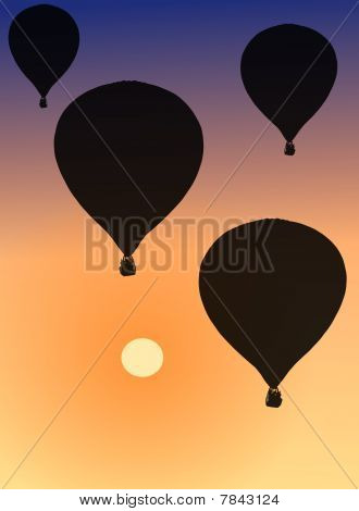 Hot air balloons