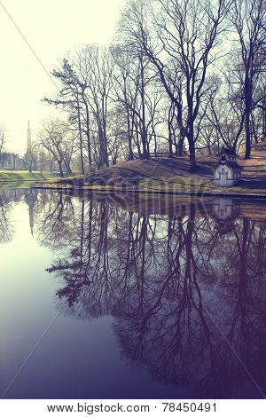 City Park In Late Autumn