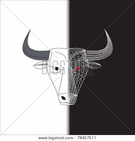 Bull Half Wire Face