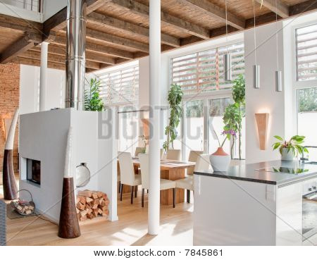 Modern Loft In White