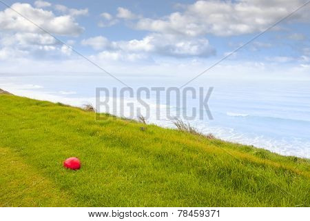 Red Stone On The Ballybunion Links Golf Course