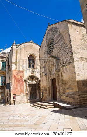 Church of St. Nicolo dei greci. Altamura. Puglia. Italy.