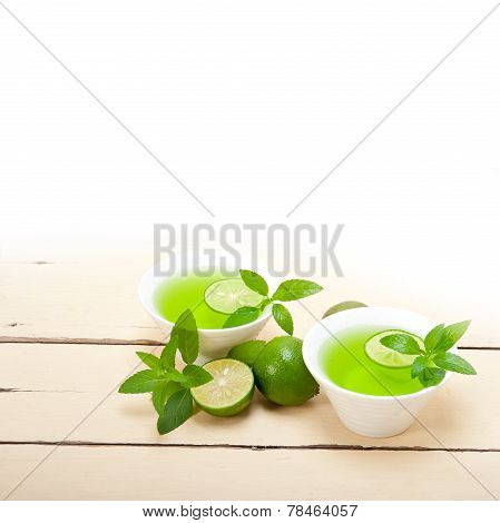 Mint Infusion Tea Tisane With Lime