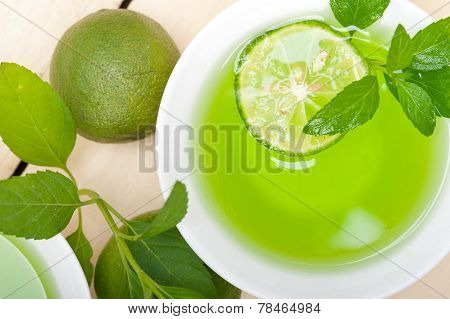 Mint Infusion Tea Tisane With Lime