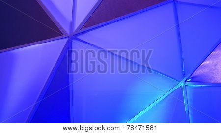 Abstract Polygon Blue Background