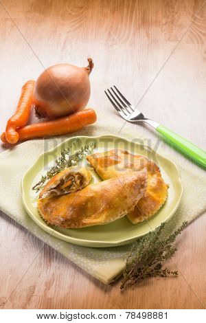 panzerotti with vegetables