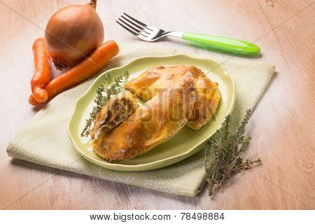 panzerotti with vegetables