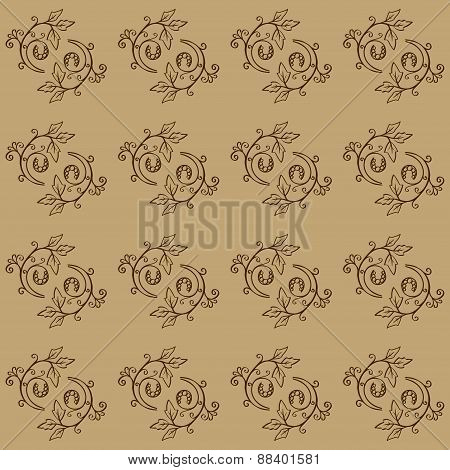 Hand Drawn Floral Seamless Pattern