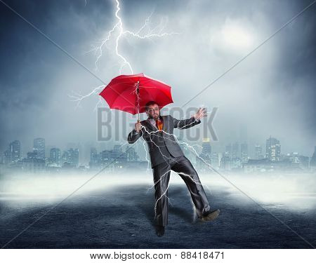 Businessman in crisis