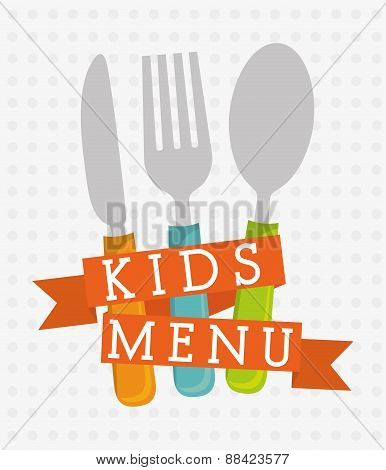 Kids menu design.