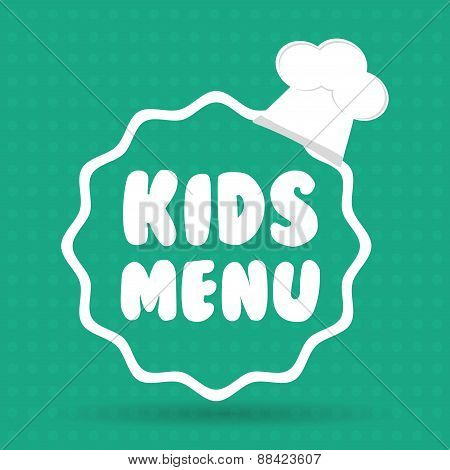 Kids menu design.
