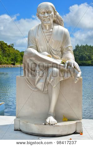 Grand Bassin Mauritius. Monk Statue