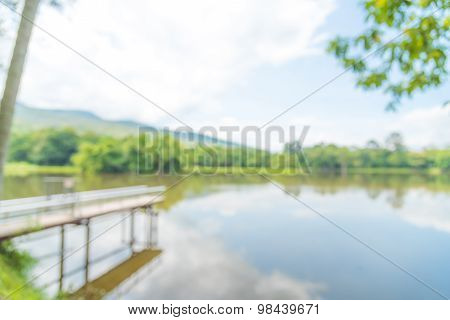 Blurry At The Lake