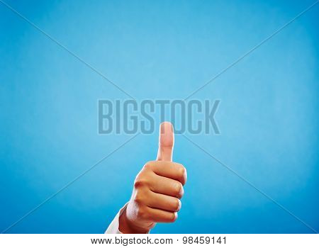 Business Hand Showing Thumb Up