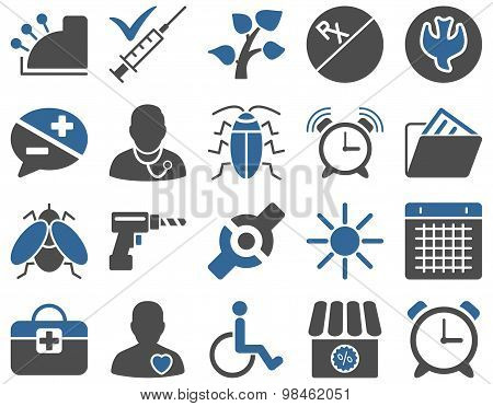 Medical bicolor icons