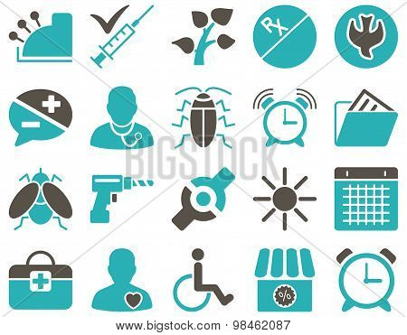 Medical bicolor icons