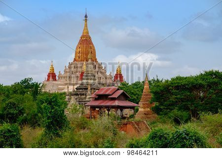 Scenic View Of Ananda Temple In Old Bagan Area, Myanmar
