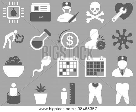 Medical bicolor icons