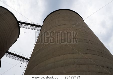 Looking Up the Side of a Silo