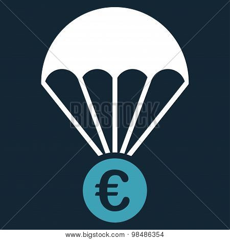 Papachute icon from BiColor Euro Banking Set