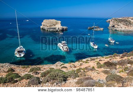 Blue Lagoon At Comino - Malta