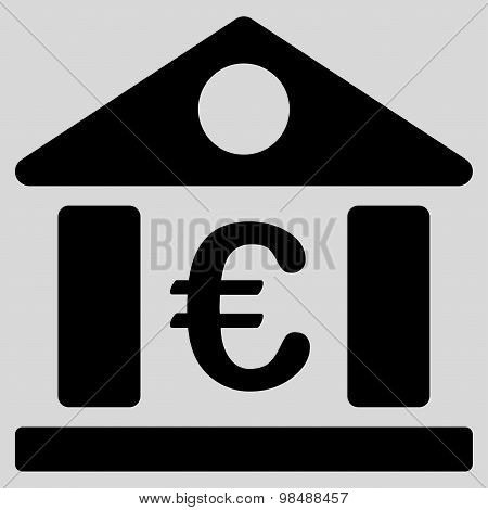 Bank building icon from BiColor Euro Banking Set
