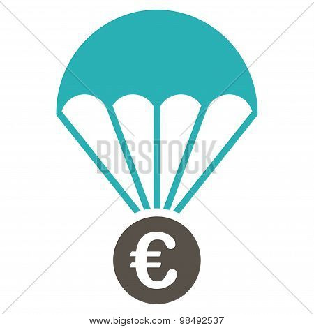 Papachute icon from BiColor Euro Banking Set