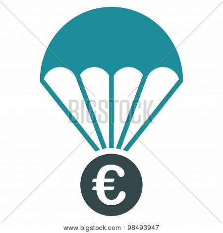 Papachute icon from BiColor Euro Banking Set