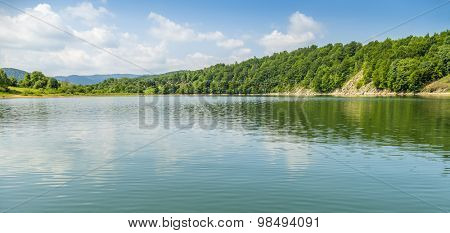 Lake Solina in Bieszczady, Poland