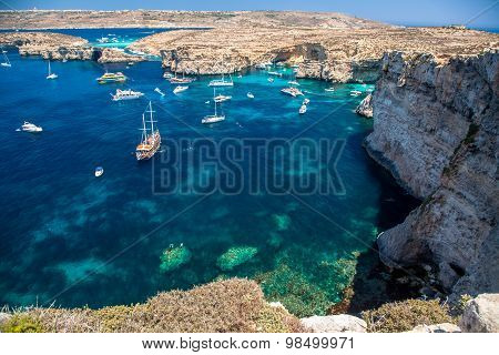 Blue Lagoon At Comino - Malta