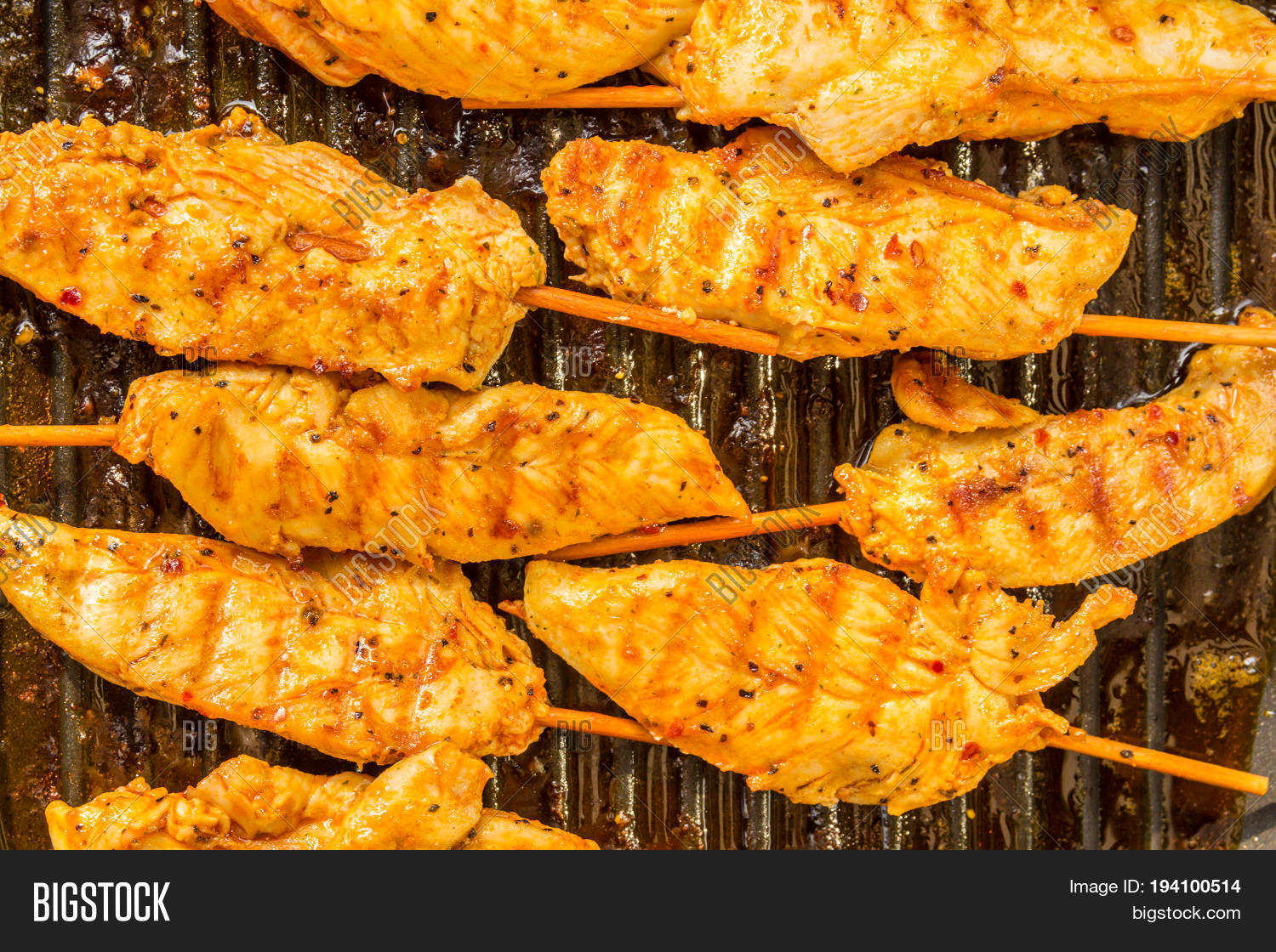 Chicken On Stick Image & Photo (Free Trial) Bigstock