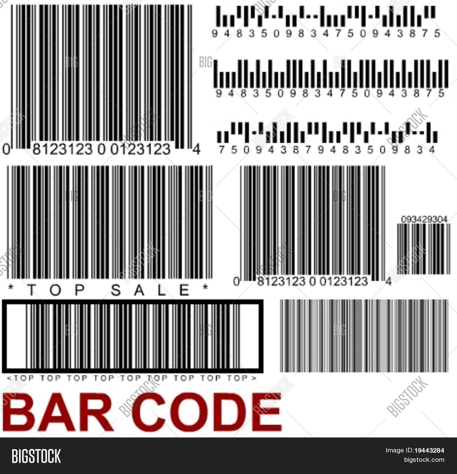 Types Random Barcodes Vector & Photo (Free Trial) Bigstock