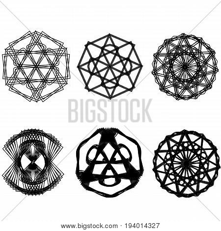 Geometric Pattern Icon Star Astrology Starsastrology Geometric Pattern Set Pentagram