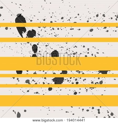 Black Paint Splash Seamless Background With Stripes