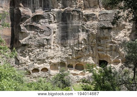 Handmade Caves In Ihlara Valley, Turkey