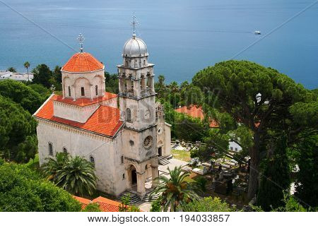 Savina Monastery in Herzeg Novi town Montenegro