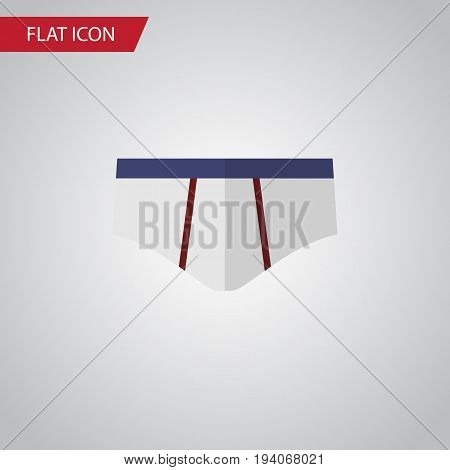 Isolated Underwear Flat Icon. Underclothes Vector Element Can Be Used For Underwear, Underclothes, Briefs Design Concept.