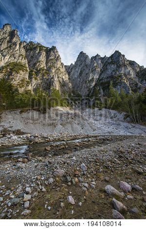 river in Alps - National park Kalkalpen