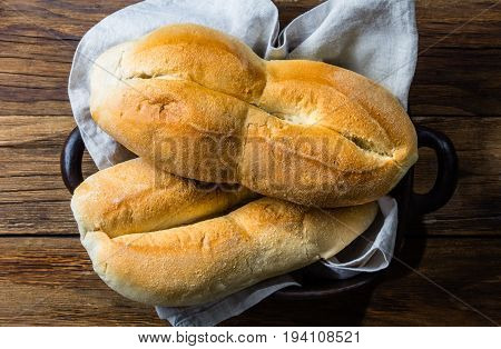 Traditional Chilean Bread Marraqueta