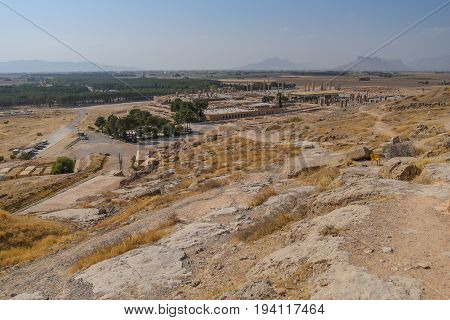 Ruins of Persepolis (UNESCO World heritage sites) ancient Persian city and the ceremonial capital of the Achaemenid Empire situated 60 km northeast of Shiraz city in Fars Province Iran
