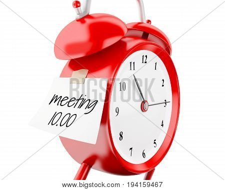 3D Alarm Clock With Sticky Paper Written 