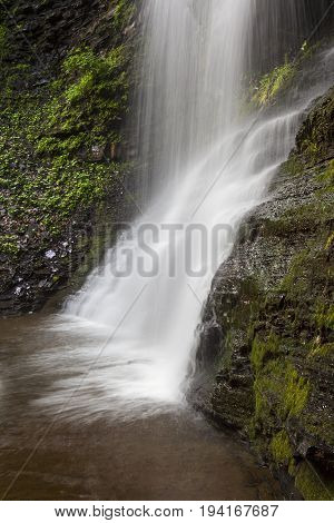 Side Veiling of Plotterkill Falls in Rotterdam NY