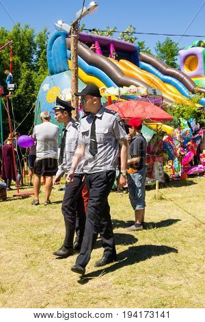 Ukrainian Police On Duty During Strawberry Festival